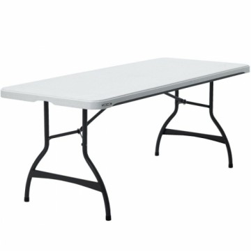 Saliekams galds Lifetime Balts 182 x 73,5 x 76 cm Tērauds Plastmasa