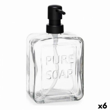 Berilo Дозатор мыла Pure Soap Стеклянный Прозрачный Пластик 570 ml (6 штук)