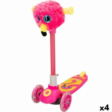 Скутер-скейт K3yriders Flamingo Розовый 4 штук