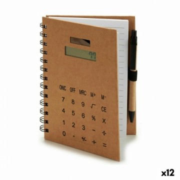 Pincello Spirālklade ar Pildspalvu Kalkulators 14 x 18 x 1,5 cm (12 gb.)