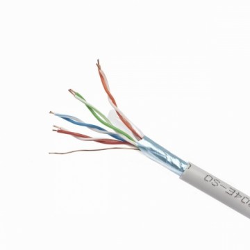 Жесткий сетевой кабель UTP кат. 6 GEMBIRD CAT5e FTP 100m Серый 100 m