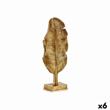 Gift Decor Dekoratīvās figūriņas Augu lapa Bronza 8 x 43,5 x 17 cm (6 gb.)