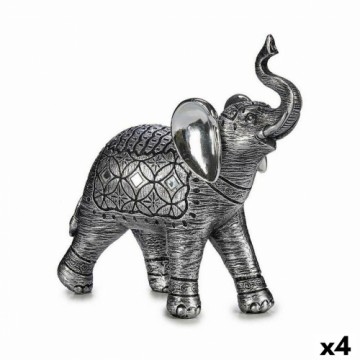 Gift Decor Декоративная фигура Слон Серебристый 27,5 x 27 x 11 cm (4 штук)