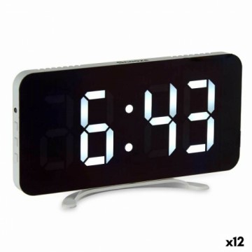 Gift Decor Настольные цифровые часы Белый ABS 15,7 x 7,7 x 1,5 cm (12 штук)