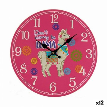 Gift Decor Настенное часы пламя 3 x 33,8 x 33,8 cm (12 штук)