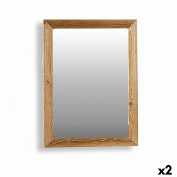 Gift Decor Sienas spogulis Canada Brūns 60 x 80 x 2 cm (2 gb.)