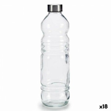 Vivalto Stikla Pudele Caurspīdīgs Sudrabains Stikls 1,1 L 8 x 31 x 8 cm (18 gb.)