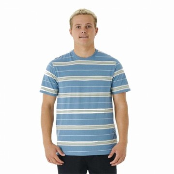 t-krekls Rip Curl Surf Revival Stripe Aquamarine Vīriešu