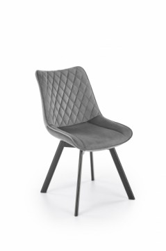 Halmar K520 chair, black / dark grey