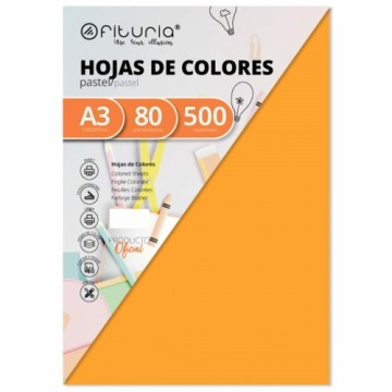Papīra drukāšanai Fabrisa Oranžs A3 500 Loksnes