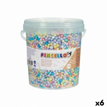 Pincello Ремесленный материал шары Разноцветный полистирол (6 штук)