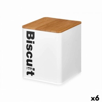 Kinvara Коробка для печенья и булочек Белый Металл 13,7 x 16,5 x 14 cm (6 штук)