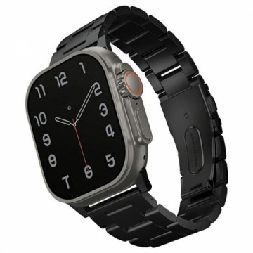 UNIQ pasek Osta Apple Watch 42|44|45| 49mm Series 1|2|3|4|5|6|7|8|SE|SE2|Ultra Stainless Steel czarny|midnight black