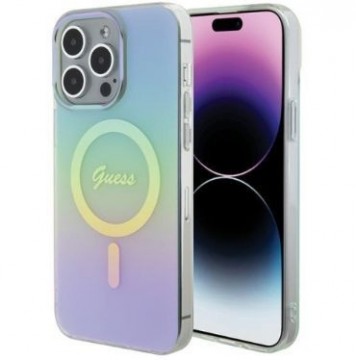 Guess  
       Apple  
       iPhone 15 Pro HC IML MAGSAFE IRIDESCENT 
     Turquoise