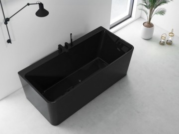Vento Akrīla vanna ar maisītāju 170X80X60 melna