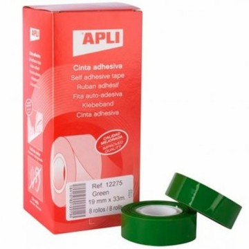 Клейкая лента Apli Зеленый 8 штук 19 x 33 mm