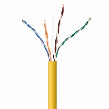 Жесткий сетевой кабель FTP кат. 5е GEMBIRD UPC-5004E-SOL-Y Жёлтый 305 m