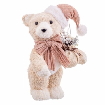 Bigbuy Christmas Новогоднее украшение Медведь Разноцветный Пластик Polyfoam Ткань Цветы 17 x 18 x 28 cm