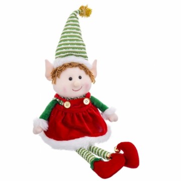 Bigbuy Christmas Ziemassvētku Nieciņš Daudzkrāsains Foam Audums Meitene Elfs 40 cm