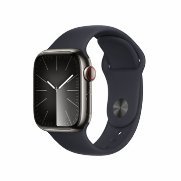 Viedpulkstenis Apple Watch Series 9 + Cellular Melns Pelēks 41 mm