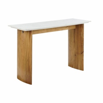 Вспомогательный стол Home ESPRIT Белый Коричневый Мрамор Древесина манго 120 x 38 x 77 cm