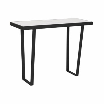 Вспомогательный стол Home ESPRIT Белый Чёрный Металл 100 x 35 x 75 cm