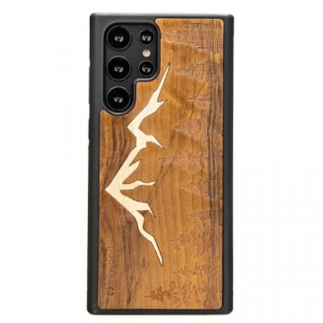 Wooden case for Samsung Galaxy S22 Ultra Bewood Mountains Imbuia