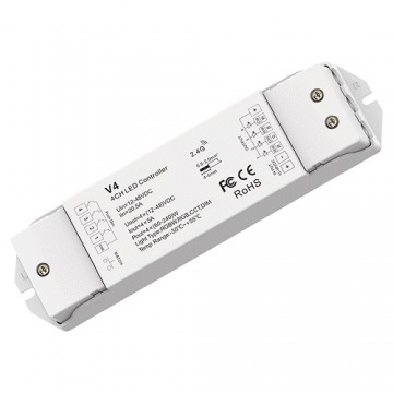 Skydance V4 LED Controller RGBW/CCT 12-48V, 4x5A, + Push DIM