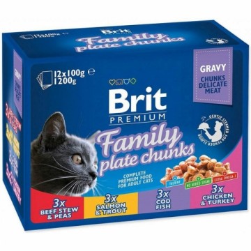 Корм для котов Brit Pouches Family Plate