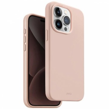 UNIQ etui Lino Hue iPhone 15 Pro 6.1" Magclick Charging różowy|blush pink
