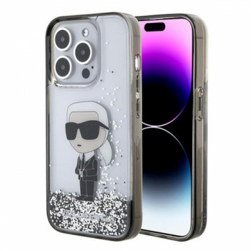 Karl Lagerfeld KLHCP15XLKKNSK iPhone 15 Pro Max 6.7" transparent hardcase Liquid Glitter Ikonik