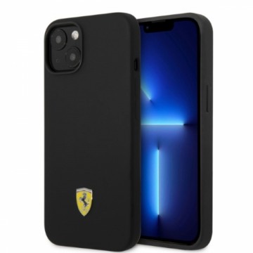 Ferrari FEHMSIP14SBK iPhone 14 6,1" czarny|black hardcase Silicone Metal Logo Magsafe