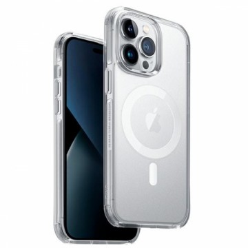 UNIQ etui Combat iPhone 14 Pro 6,1" Magclick Charging przeźroczysty|dove satin clear