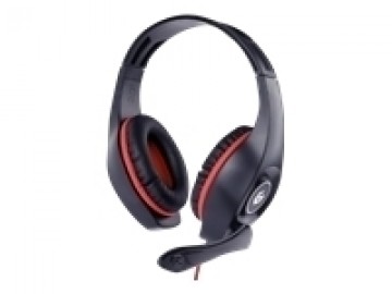 Gembird Gaming headset with volume control GHS-05-R Built-in microphone Red/Black Wired Over-Ear 3.5 mm 4-pin