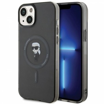 Karl Lagerfeld KLHMP15MHFCKNOK iPhone 15 Plus 6.7" czarny|black hardcase IML Ikonik MagSafe