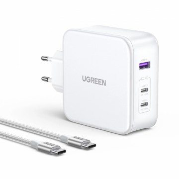Ugreen Nexode CD289 GaN network charger USB-A|2xUSB-C 140W + USB-C - USB-C cable 1.5m - white