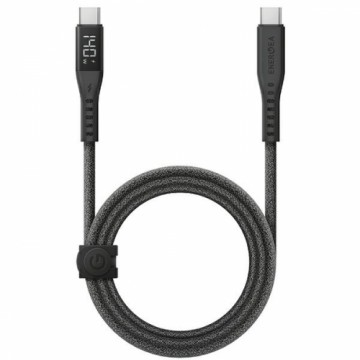 ENERGEA kabel Flow USB-C - USB-C Digital Display 1.5m czarny|black 240W 5A PD Fast Charge