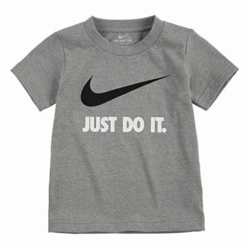 Krekls ar Īsām Piedurknēm Bērniem Nike Swoosh Jdi Ss  Pelēks