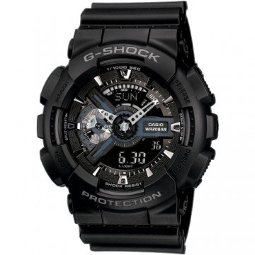 Мужские часы Casio GA-110-1BER Чёрный Серебристый