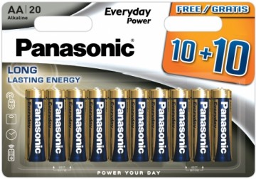 Panasonic Batteries Panasonic Everyday Power baterijas LR6EPS/20BW (10+10)