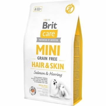 Lopbarība Brit Mini Hair&Skin Pieaugušais Laša krāsas Zivs 2 Kg