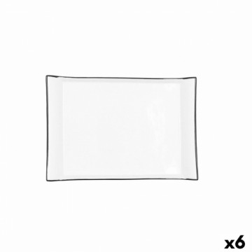 поднос для закусок Quid Gastro Белый Керамика 26 x 18 cm (6 штук)