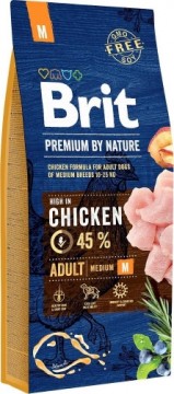 BRIT Premium by Nature Medium Chicken - dry dog food - 15 kg