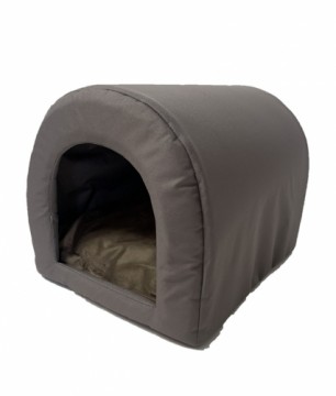 GO GIFT Dog and cat cave bed - taupe - 40 x 33 x 29 cm
