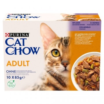 Purina Nestle PURINA Cat Chow Lamb, Green Beans - wet cat food - 10x85 g