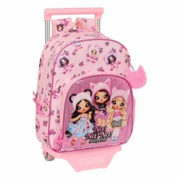 Школьный рюкзак с колесиками Na!Na!Na! Surprise Fabulous Розовый 28 x 34 x 10 cm