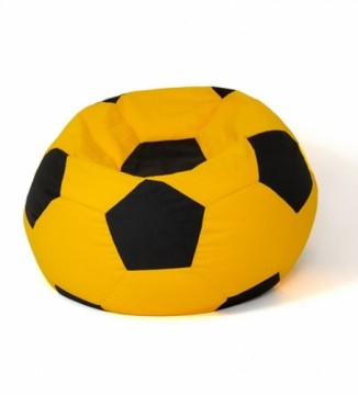 Go Gift Soccer Sako bag pouffe yellow-black XXL 140 cm