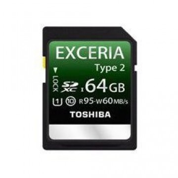 Toshiba  
       Universal  
       SDHC Class 10 (UHS) Exceria Type2 64Gb