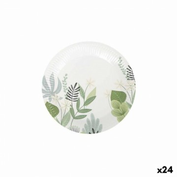 Набор посуды Algon Одноразовые Картон Цветастый 12 Предметы 18 cm (24 штук)