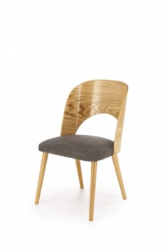 Halmar CADIZ chair, natural / grey